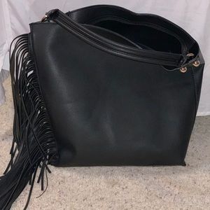 Black Fringe Satchel 🖤